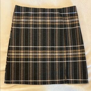 Mini Black and Tan/Yellow Pencil Skirt